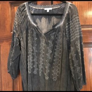 Freeway Embroidered Top and LaRocks Faith necklace